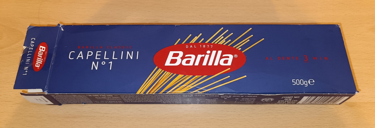 Fotografija špagetov Barilla Capellini N°1